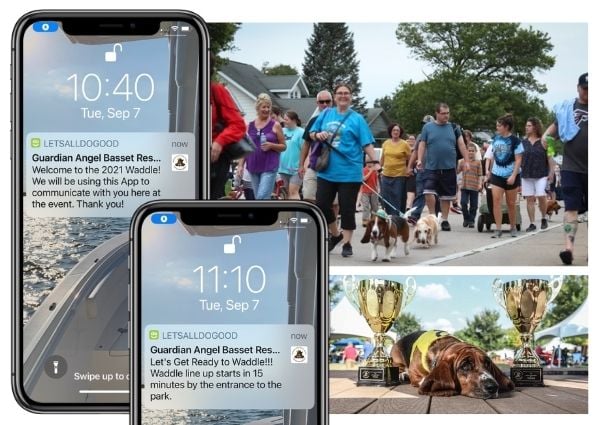 Push Notifications for an Animal Rescue Event